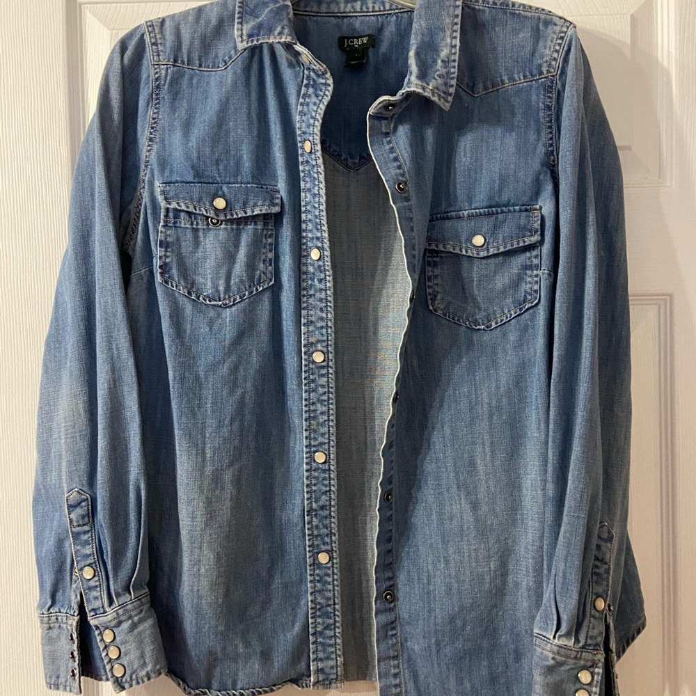 J. Crew Jean shirt